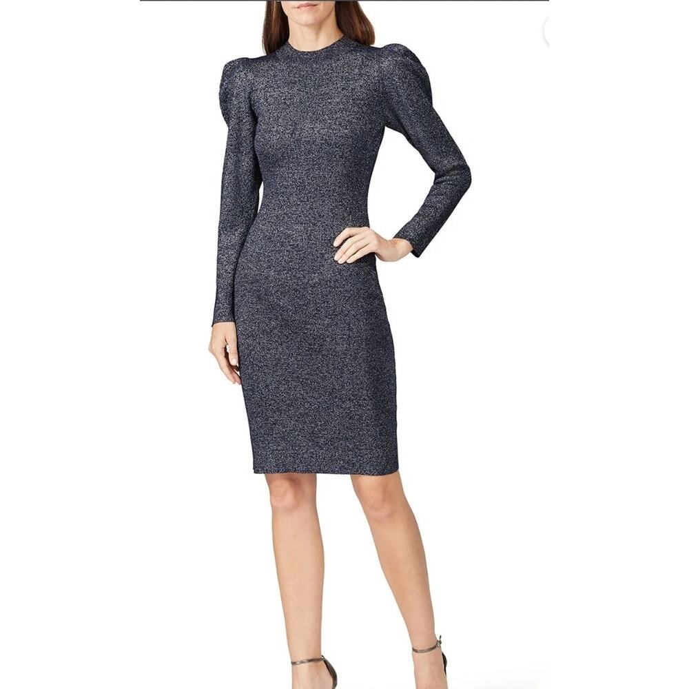 Sachin & Babi Amelie Metallic Knit Bodycon Dress Size S - Picture 2 of 9